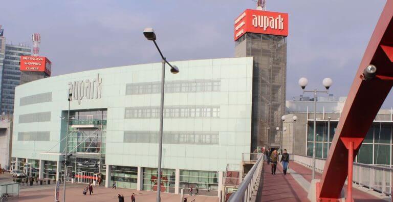 Nákupné centrum Aupark v Bratislave – budova s vypracovaným energetickým certifikátom